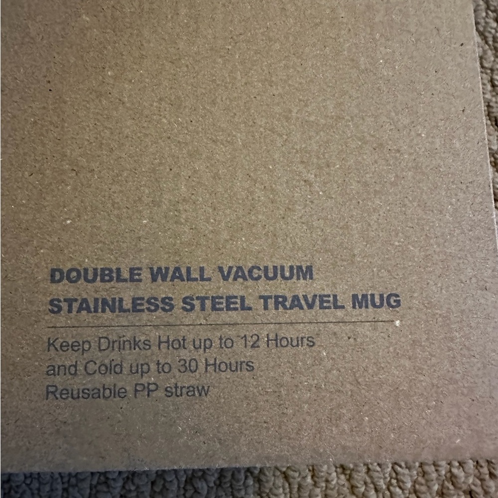 Double Wall Vacuum Stainless Steel Travel Mug - Picture 2 of 5